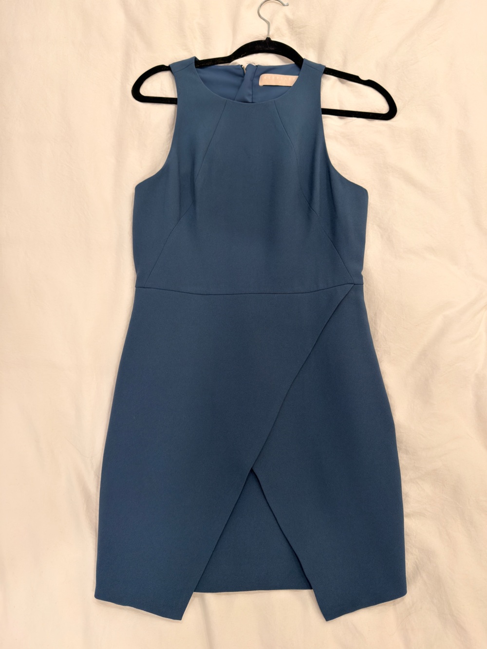 KEEPSAKE the Label Blue Crepe Mini Dress